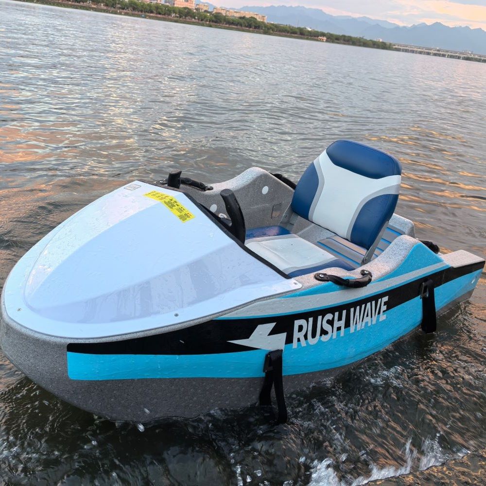 RUSH WAVE Electric Go Kart Boat 15KW Mini Jet Karting Boat